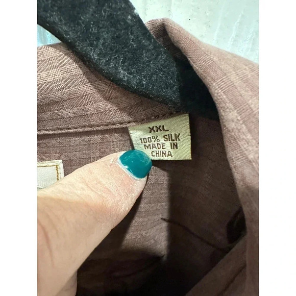 Tommy Bahama Men's Short Sleeve Button Front Collared Silk Shirt Size XXL - Picture 3 of 7